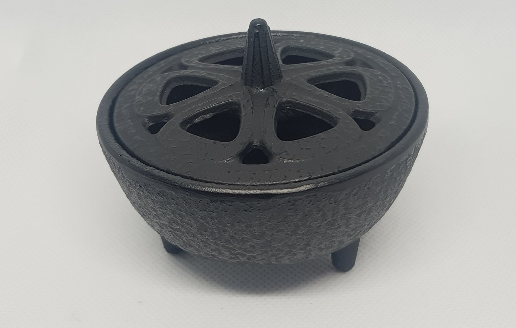 Cast Iron Incense & Resin Burner With 2 Free Backflow Cones.